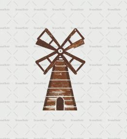 Rustikale Windmühle